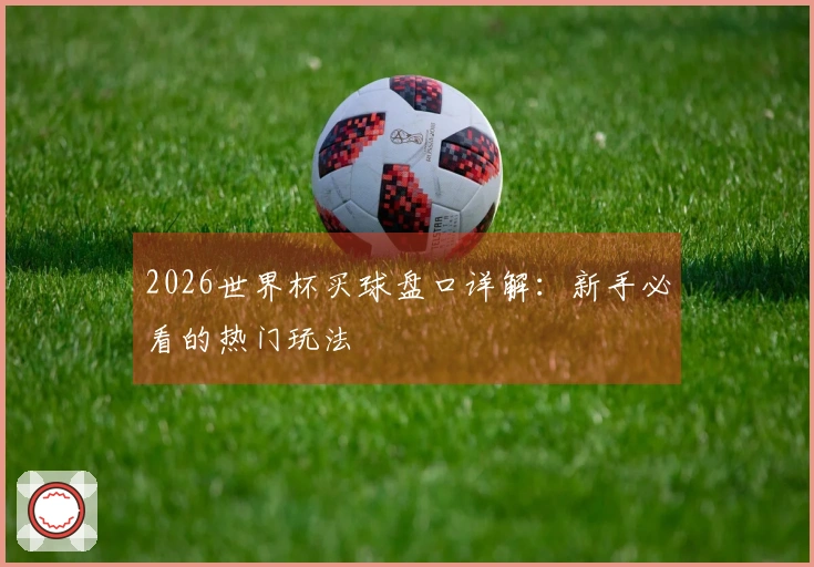 2026世界杯买球盘口详解：新手必看的热门玩法